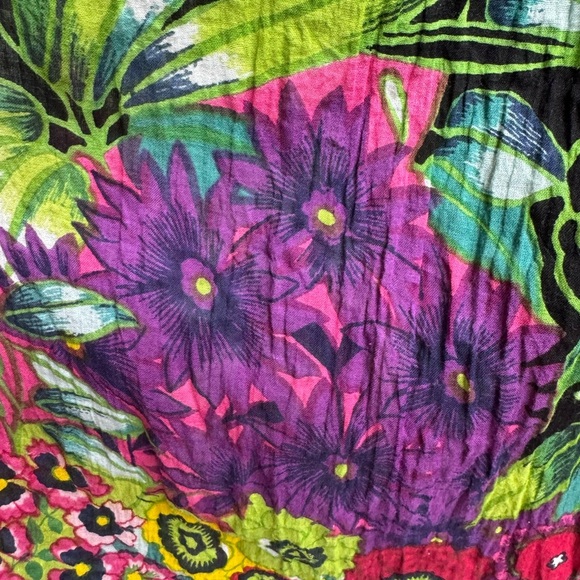 Vintage Boho Floral Skirt – Crinkle India Cotton Indie Sleaze festival - Picture 9 of 11